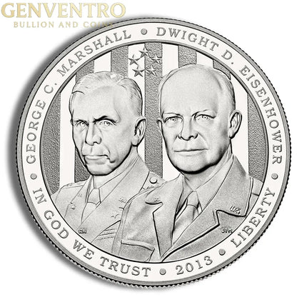 2013-P $1 Five Star Generals Silver Commem - Proof Genventro Bullion and Coins