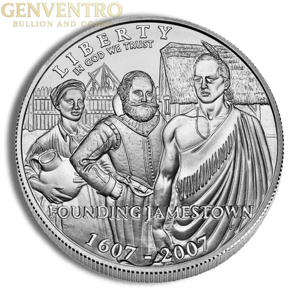 2007-P $1 Jamestown Silver Commem - BU Genventro Bullion and Coins