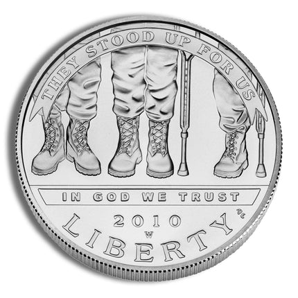 2010 w $1 disabled veterans silver commem bu
