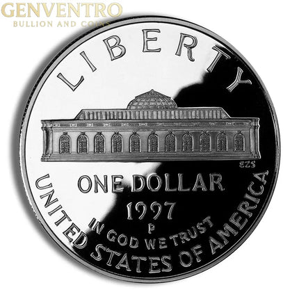 1997-P $1 Botanic Garden Silver Commem - Proof Genventro Bullion and Coins