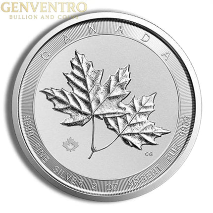 2 oz Canadian Twin Maple Leaf Silver Coin (Year Varies) Genventro Bullion and Coins