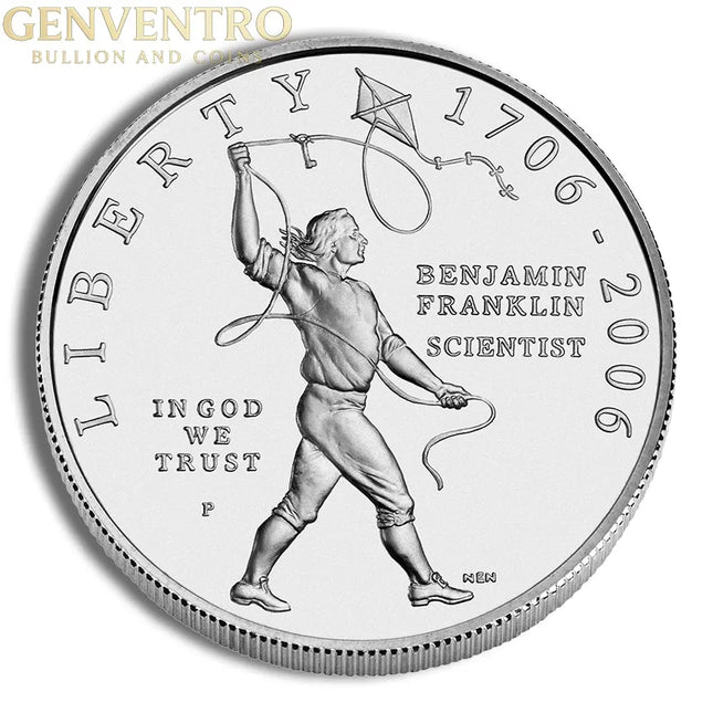 2006-P $1 Franklin Scientist Silver Commem - BU Genventro Bullion and Coins