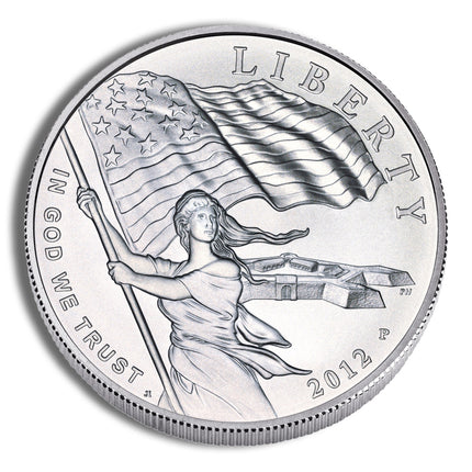 2012 p $1 star spangled banner silver commem bu