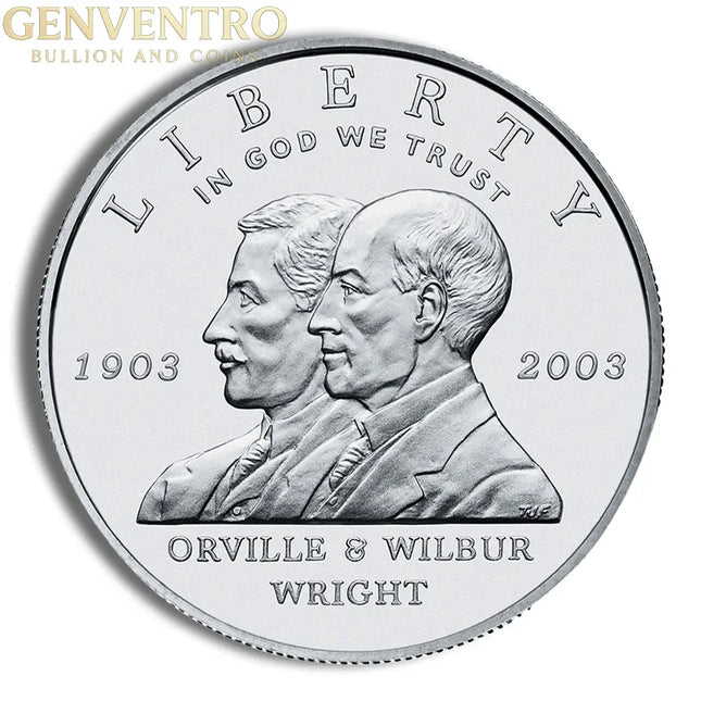2003-P $1 First Flight Silver Commem - BU Genventro Bullion and Coins