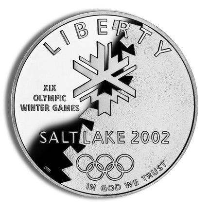 2002 p $1 slc winter olympics silver commem proof