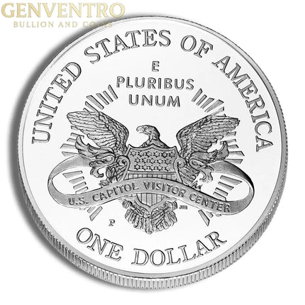2001-P $1 Capitol Visitor Center Silver Commem - BU Genventro Bullion and Coins