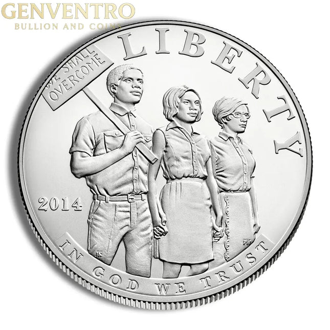 2014-P $1 Civil Rights Act Silver Commem - BU Genventro Bullion and Coins