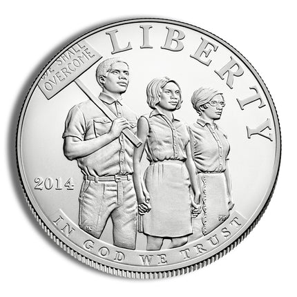 2014 p $1 civil rights act silver commem bu