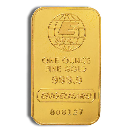 1 oz gold bar engelhard