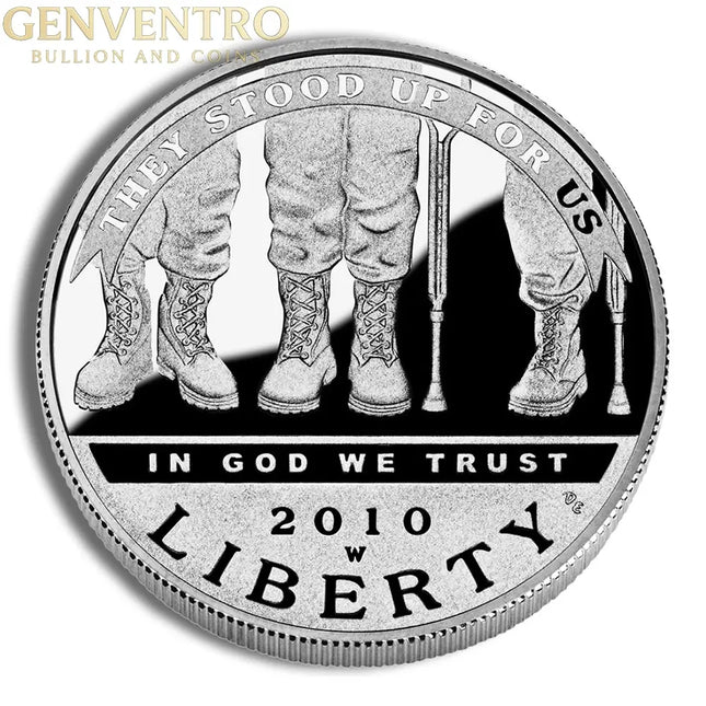2010-W $1 Disabled Veterans Silver Commem - Proof Genventro Bullion and Coins