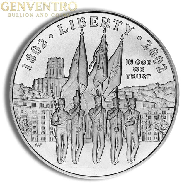 2002-W $1 West Point Silver Commem - BU Genventro Bullion and Coins