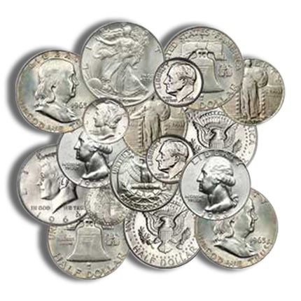 90% proof modern silver coin various denominations