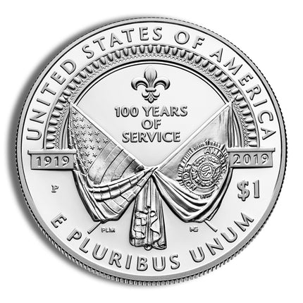 2019 p $1 american legion silver commem proof