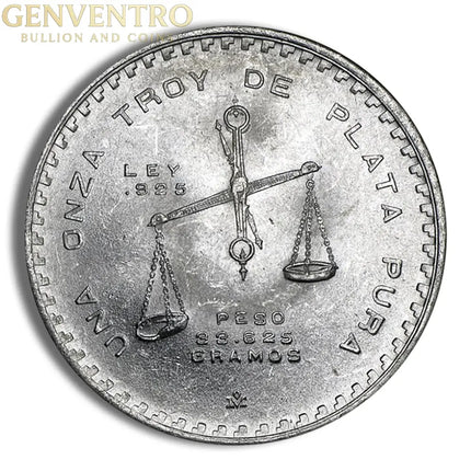 1 oz Mexican Onza Balance Scale Silver Coin (Year Varies) Genventro Bullion and Coins