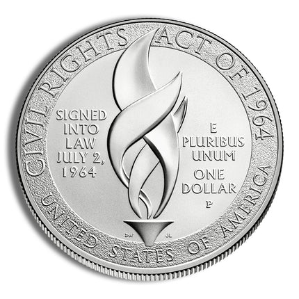 2014 p $1 civil rights act silver commem bu