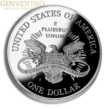 2001-P $1 Capitol Visitor Center Silver Commem - Proof Genventro Bullion and Coins