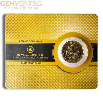 Canada 1 oz Gold Coin .99999 - Year/Design Varies (w/Assay Card) Genventro Bullion and Coins