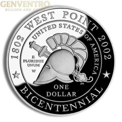 2002-W $1 West Point Silver Commem - Proof Genventro Bullion and Coins