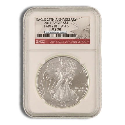 2011 silver eagle ngc ms70 early releases