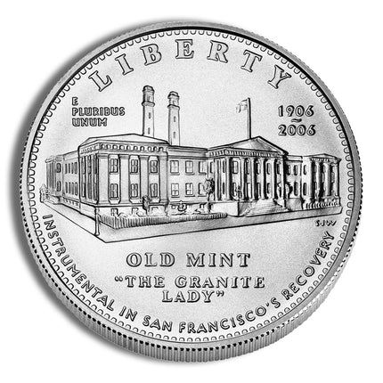 2006 s $1 old san francisco mint silver commem bu