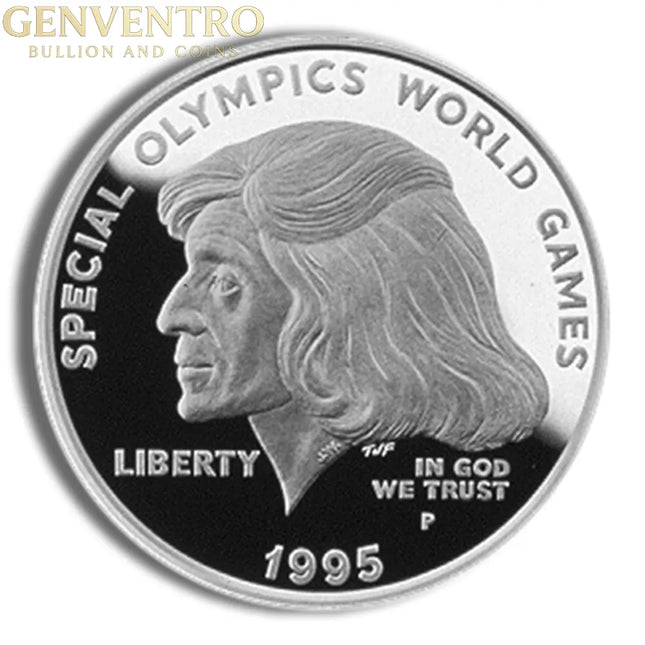 1995-P $1 Special Olympics Silver Commem - Proof Genventro Bullion and Coins