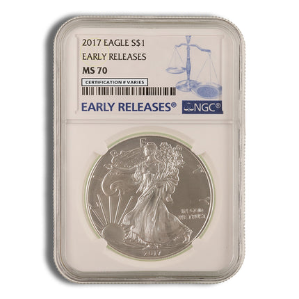 2017 silver eagle ngc ms70 early releases
