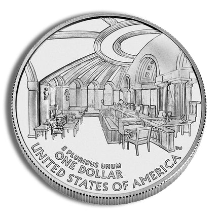 2005 p $1 john marshall silver commem bu