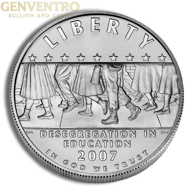 2007-P $1 Little Rock, Deseg Silver Commem - BU Genventro Bullion and Coins