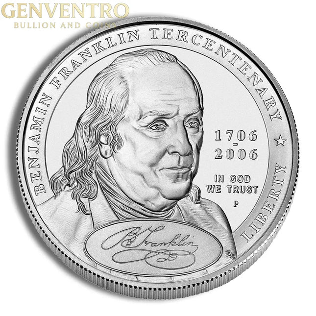 2006-P $1 Frank. Found Father Silver Commem - BU Genventro Bullion and Coins