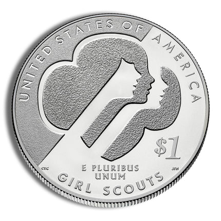 2013 w $1 girl scouts silver commem bu