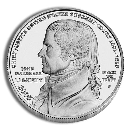 2005 p $1 john marshall silver commem bu