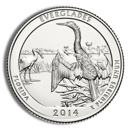 2014 p 5 oz atb everglades silver coin ngc sp70