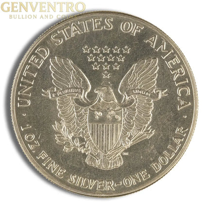 1986 Silver Eagle - Impaired Genventro Bullion and Coins