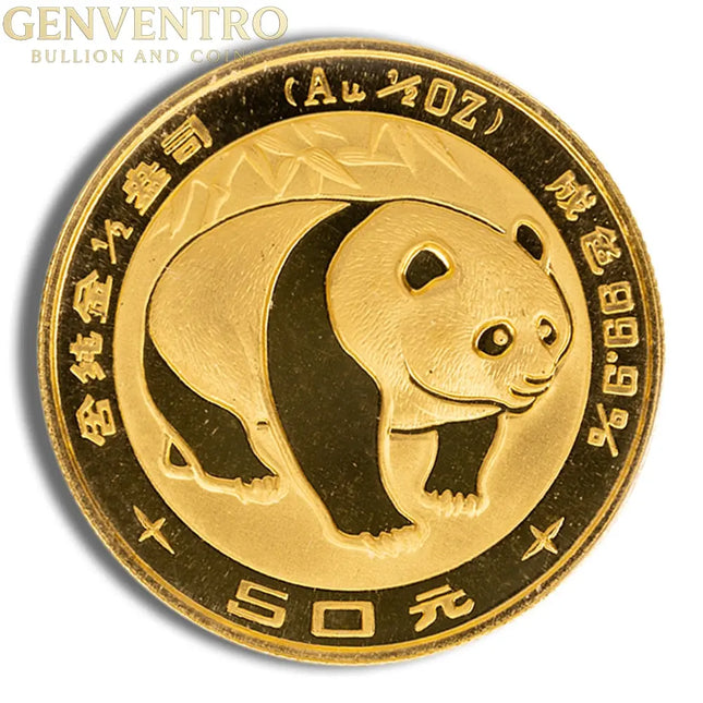 1/2 oz China Gold Panda - BU - Unsealed (Year Varies) Genventro Bullion and Coins