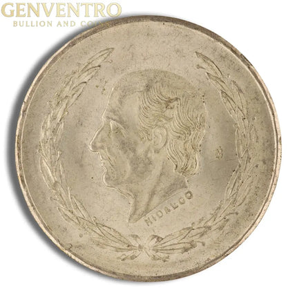 1951-1954 Mexico 5 Pesos Hidalgo Silver Coin (Avg Circ) Genventro Bullion and Coins