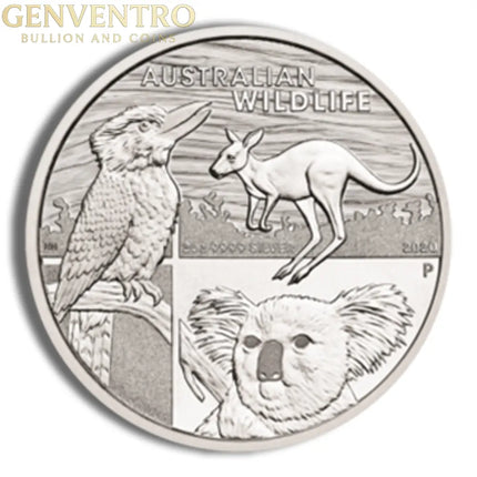 2021 2 oz Australian Wildlife Silver Coin Genventro Bullion and Coins