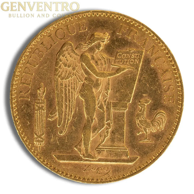 France Gold 100 Francs - Angel (1878-1914) Genventro Bullion and Coins