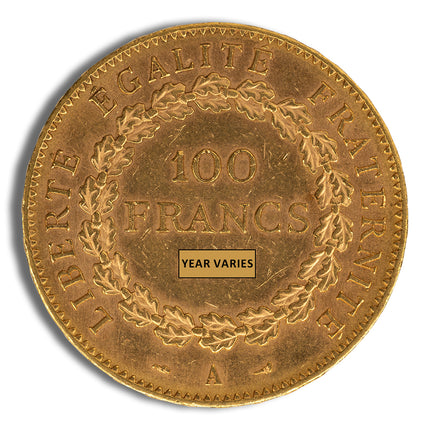 france gold 100 francs angel (1878 1914)