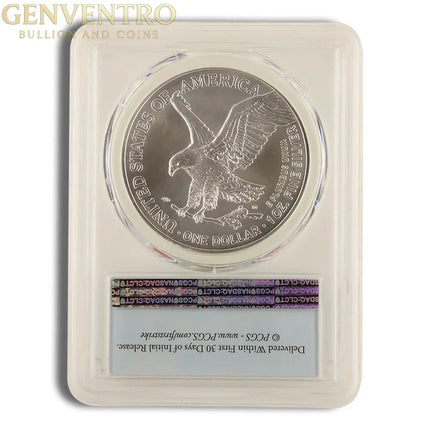 2021 Silver Eagle PCGS MS70 First Strike (Type 2) Genventro Bullion and Coins