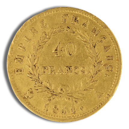 france gold 40 francs napoleon i (1806 1813)