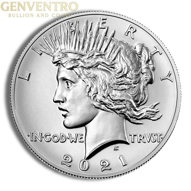 2021-P Peace Silver Dollar w/Box & COA Genventro Bullion and Coins