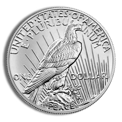 2021 p peace silver dollar w/box &amp; coa