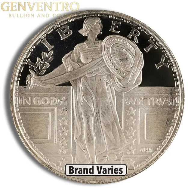 1/4 oz Silver Round - Brand Varies Genventro Bullion and Coins