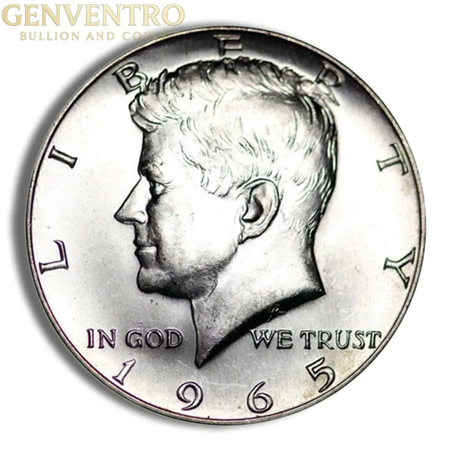 $1 FV 40% Silver Kennedy Half Dollars (1965-1969) - BU Genventro Bullion and Coins