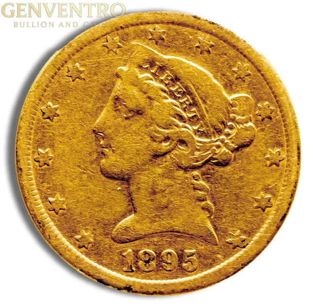 $5 Gold Liberty Half Eagle - Any Grade Genventro Bullion and Coins