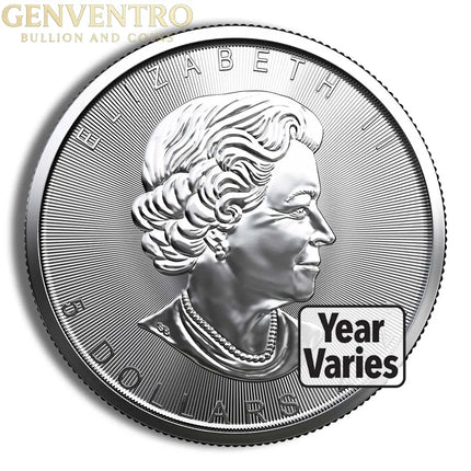 1 oz Canadian Silver Maple Leaf - Sealed Box (Year Varies) Genventro Bullion and Coins