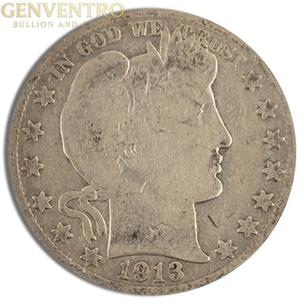$1 FV 90% Silver Barber Half Dollars - Avg Circ Genventro Bullion and Coins