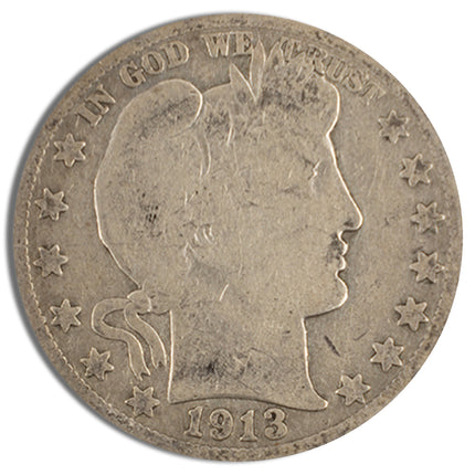 $1 fv 90% silver barber half dollars avg circ
