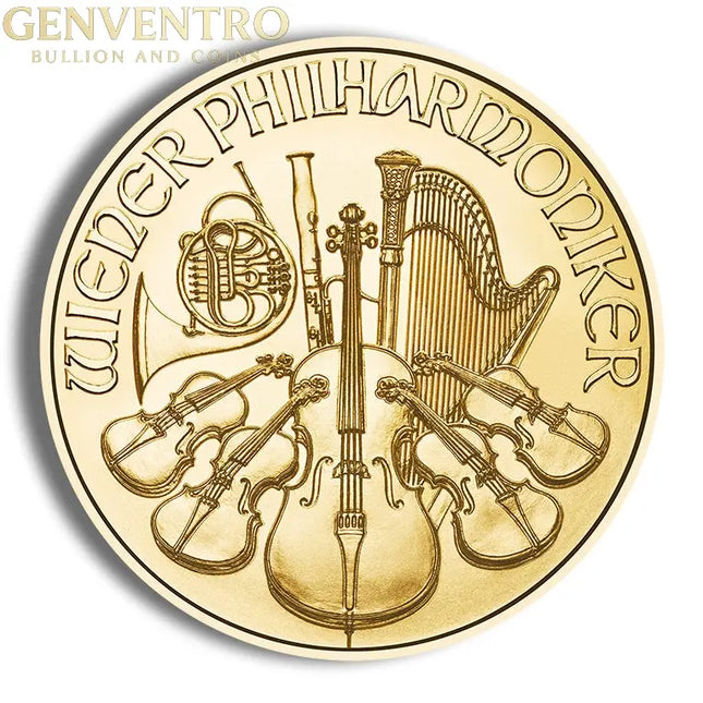 1 oz Austrian Philharmonic Gold Coin (Year Varies) Genventro Bullion and Coins