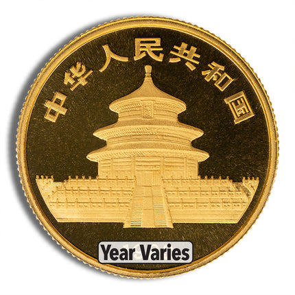 1/4 oz china gold panda bu sealed (year varies)